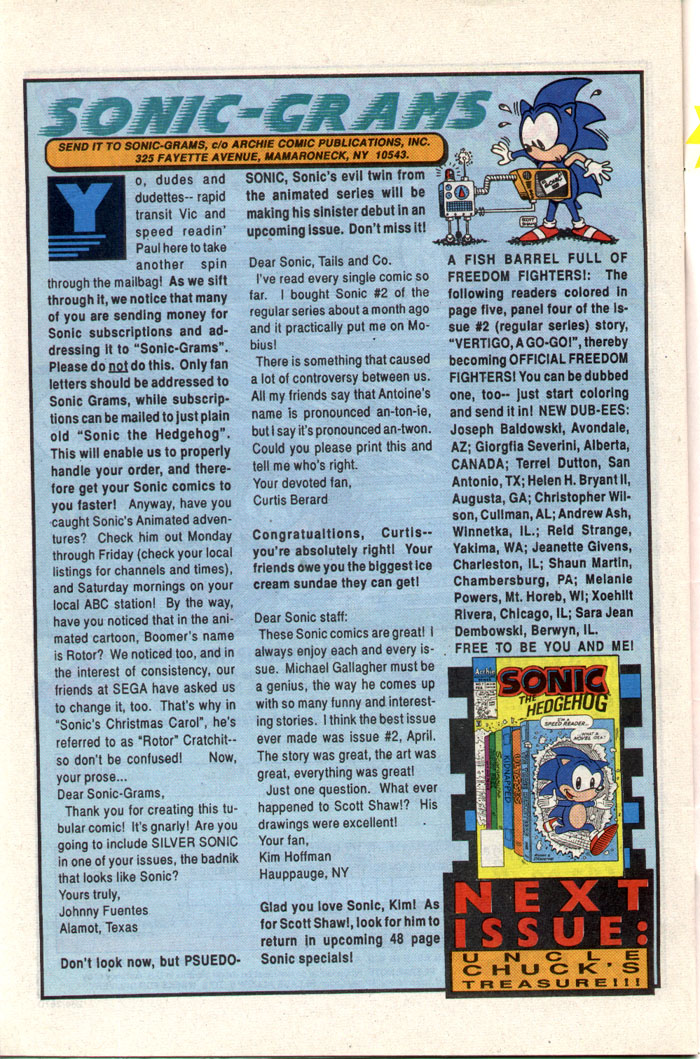 Sonic - Archie Adventure Series January 1994 Page 23